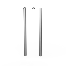 PG&E Permanent Bollard (With #021882 Cap) Galv. SCH 40