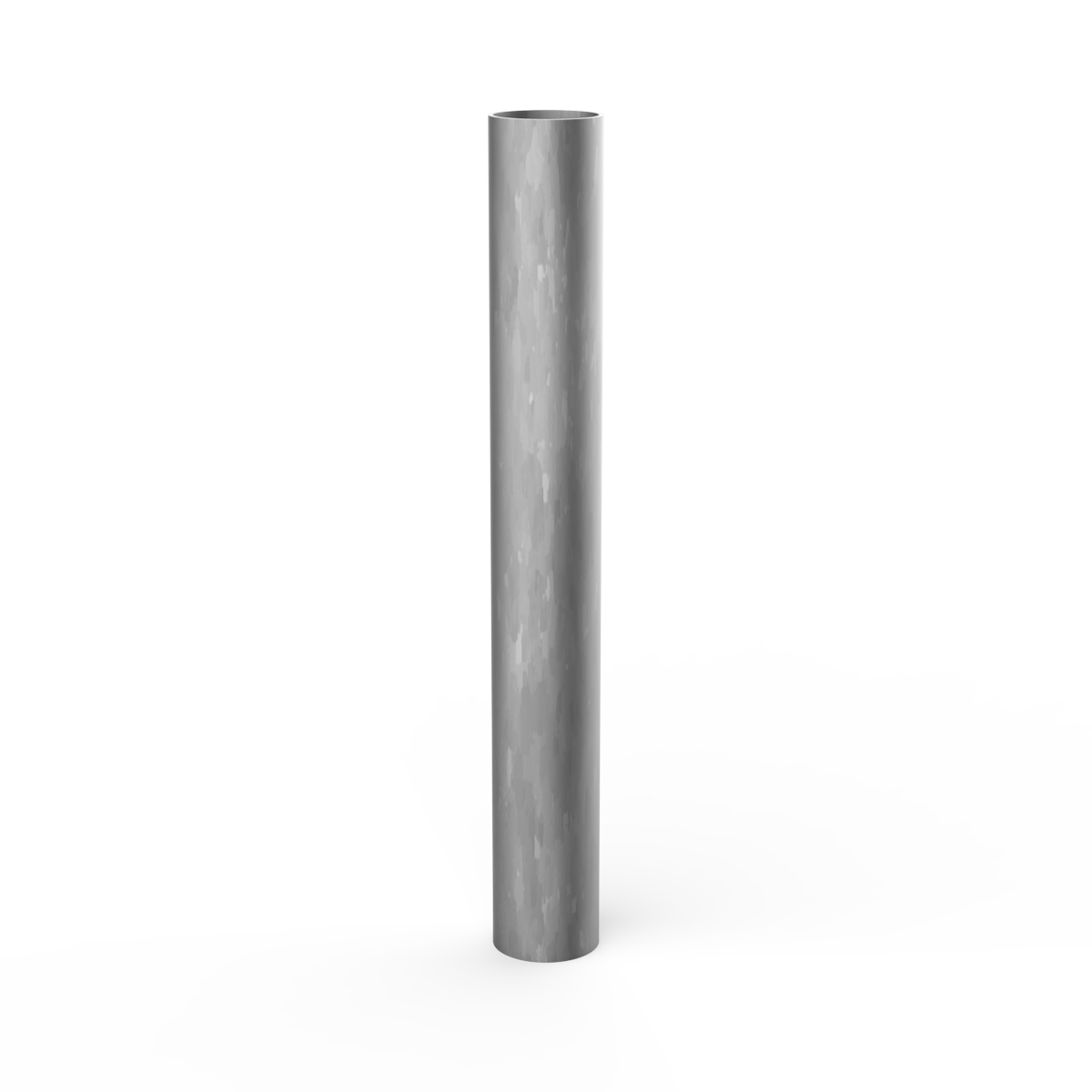 6" X 7' (No Cap) Galvanized Pipe Postman Steel Posts & Bollards