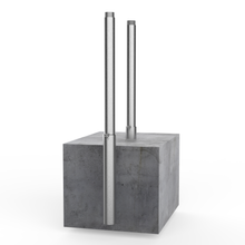 (Threaded) PG&E Removable Bollard (No Cap) Galv. SCH 40