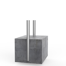 4" X 5' (W/Cap) Galvanized Bollard