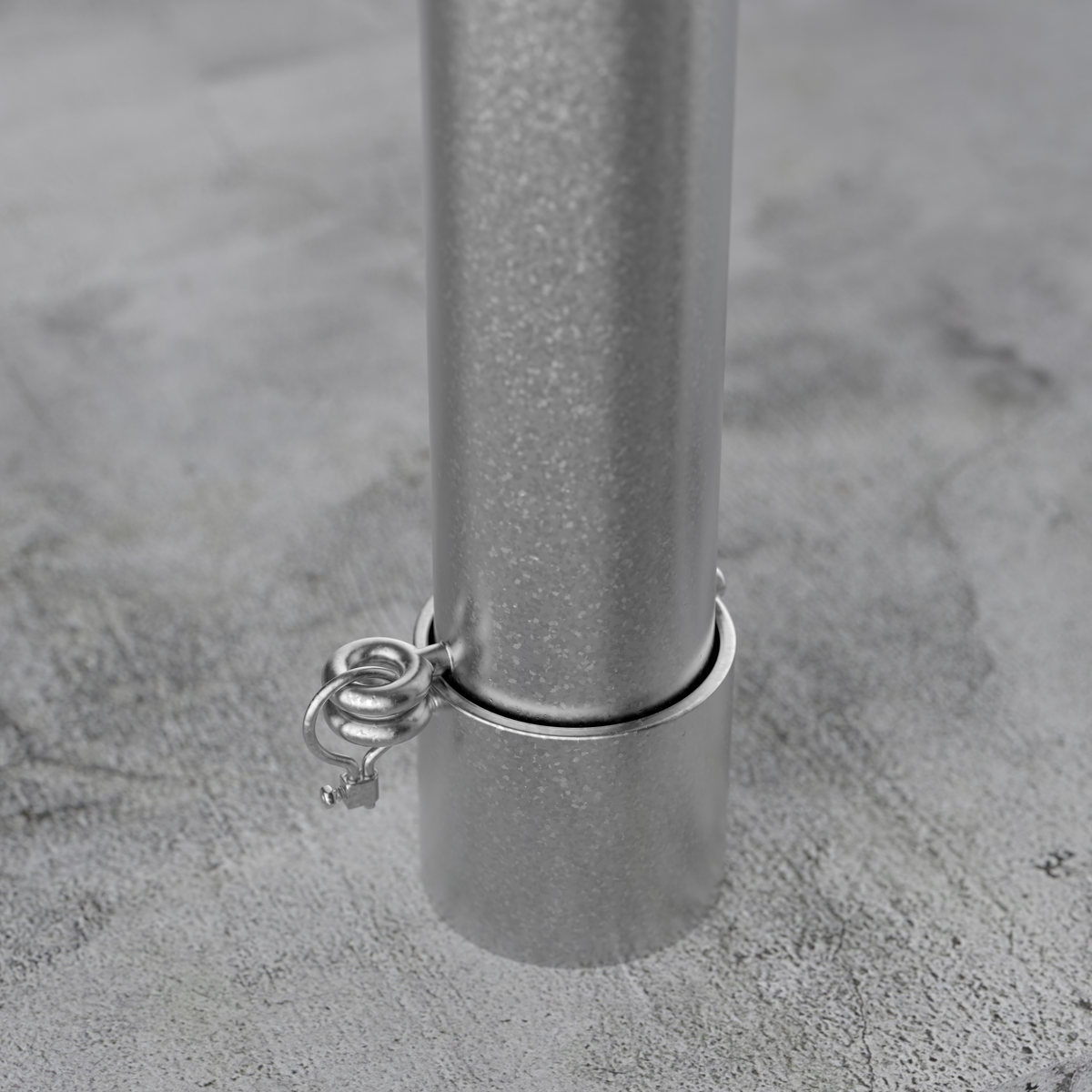 Removable Metal Posts 4”x7’ Galvanized Removable Post (No Cap) With Sleeve – Postman - Steel ...